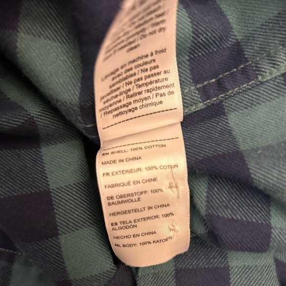 UNTUCKit Navy & Green Vigouroux Plaid Flannel Button Down Shirt Men’s Size M - Picture 12 of 15